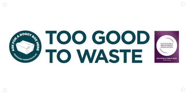 Too Good to Waste Promotional Banner printed by Solopress.com