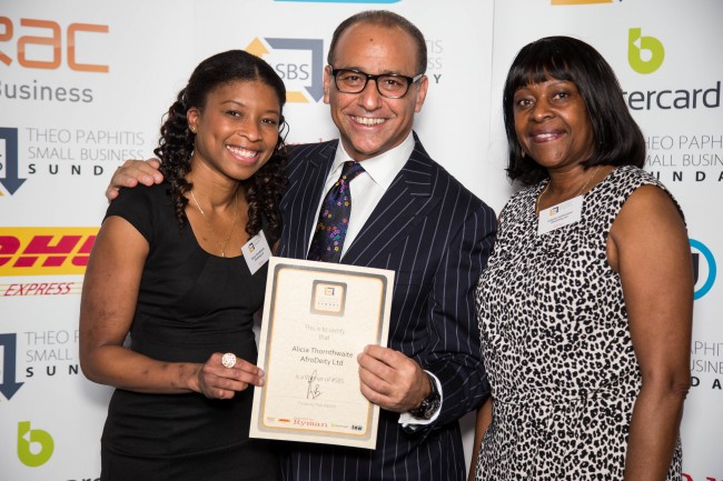 AfroDeity founders meet Theo Paphitis photo