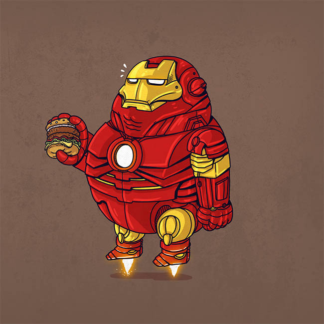 Billede af en meget fed Iron Man