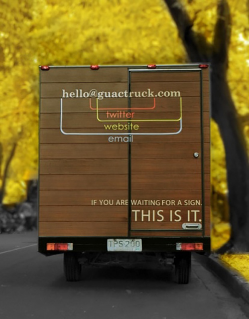 This truck encourages drivers behind it to get social