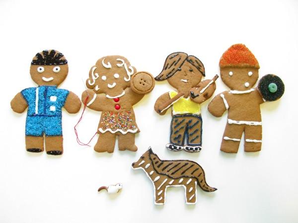 gingerbread people christmas card