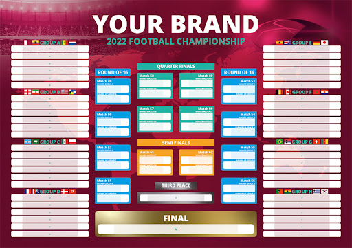fifa world cup 2022 calendar poster template