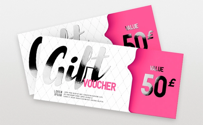 Foil Gift Voucher Printing - Free & Fast Delivery - Solopress UK